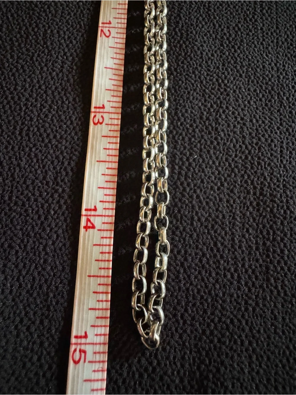 Vintage Sterling Silver 30” Rolo Link Necklace Chain - 16.3 grams
